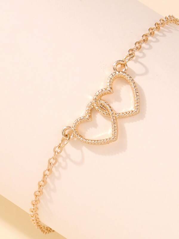 Heart Decor Chain Bracelet - INS | Online Fashion Free Shipping Clothing, Dresses, Tops, Shoes