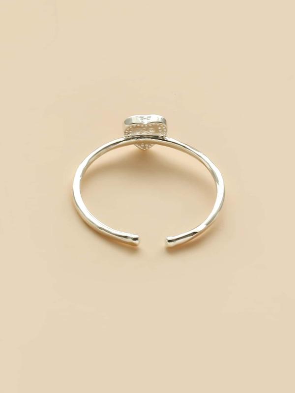 Heart Detail Cuff Ring - INS | Online Fashion Free Shipping Clothing, Dresses, Tops, Shoes