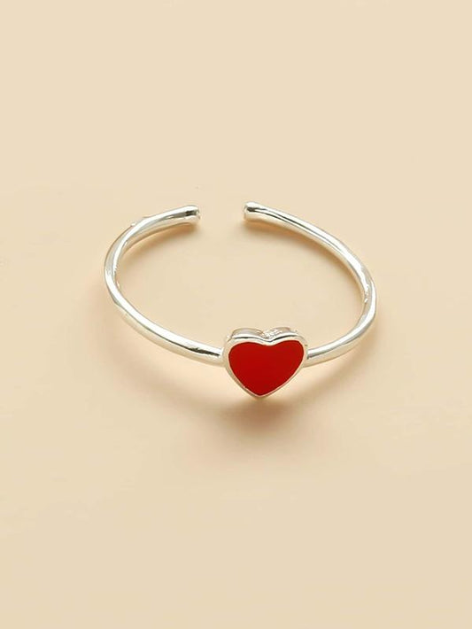 Heart Detail Cuff Ring - INS | Online Fashion Free Shipping Clothing, Dresses, Tops, Shoes