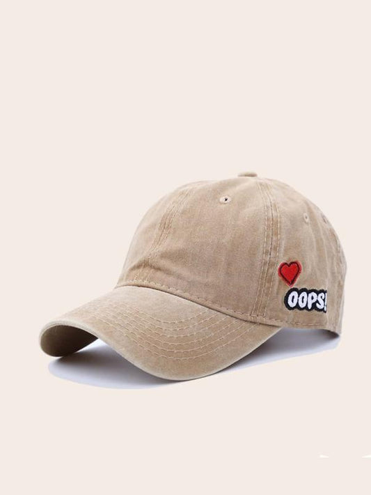 Heart Embroidery Baseball Cap - INS | Online Fashion Free Shipping Clothing, Dresses, Tops, Shoes