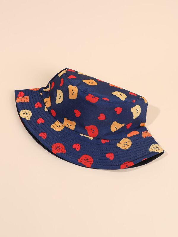 Heart Print Bucket Hat - INS | Online Fashion Free Shipping Clothing, Dresses, Tops, Shoes