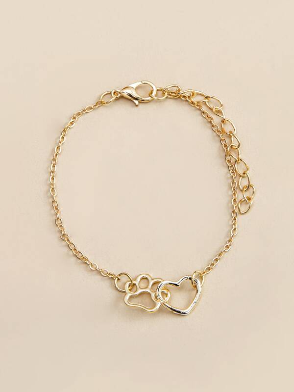 Hollow Out Heart Decor Bracelet - INS | Online Fashion Free Shipping Clothing, Dresses, Tops, Shoes