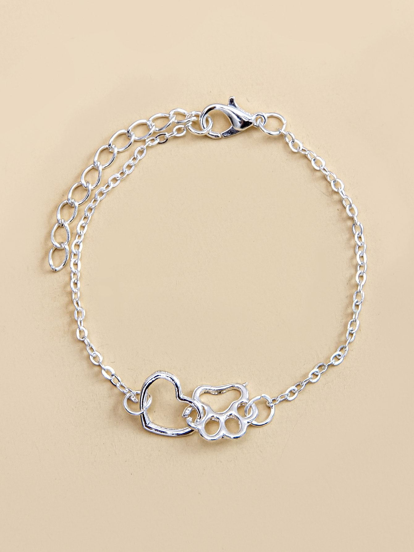 Hollow Out Heart Decor Bracelet - INS | Online Fashion Free Shipping Clothing, Dresses, Tops, Shoes