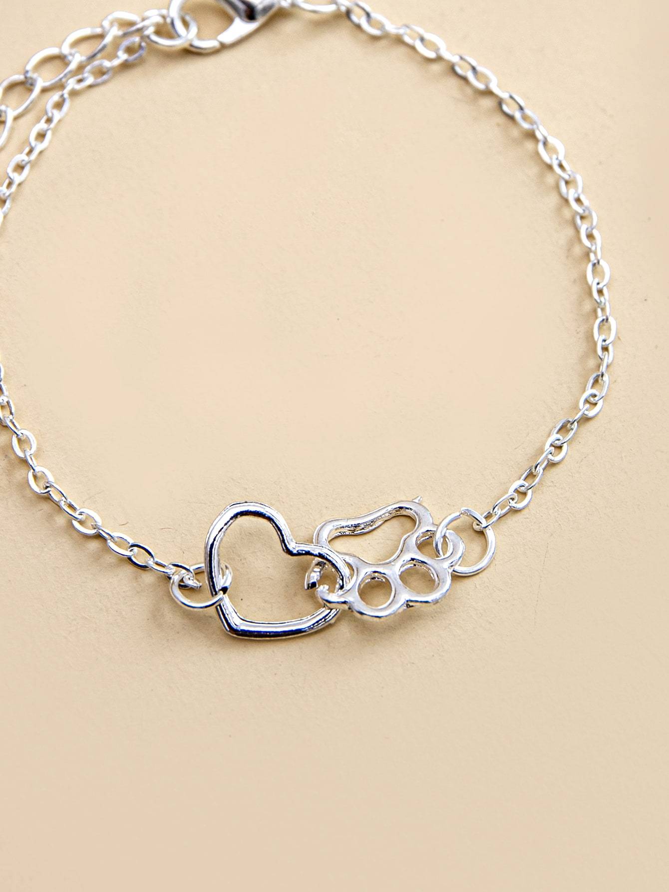 Hollow Out Heart Decor Bracelet - INS | Online Fashion Free Shipping Clothing, Dresses, Tops, Shoes