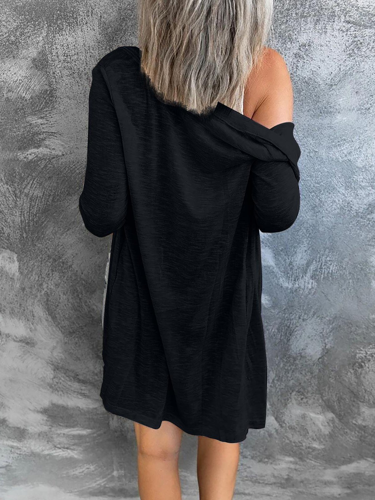 INS Women's Button Solid Long sleeve Cardigan - Cardigans & Sweaters - INS | Online Fashion Free Shipping Clothing, Dresses, Tops, Shoes - 06/08/2021 - 10-20 - Cardigans & Sweaters