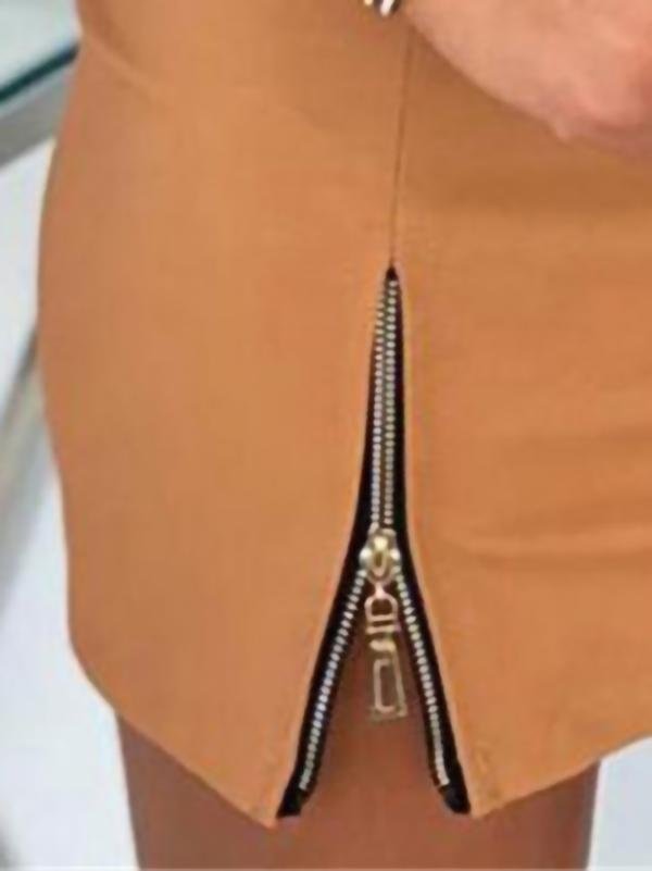 Leather Pu Strappy Zipper High Waist Bag Hip Skirt - Skirts - INS | Online Fashion Free Shipping Clothing, Dresses, Tops, Shoes - 20-30 - 21/07/2021 - Bottoms
