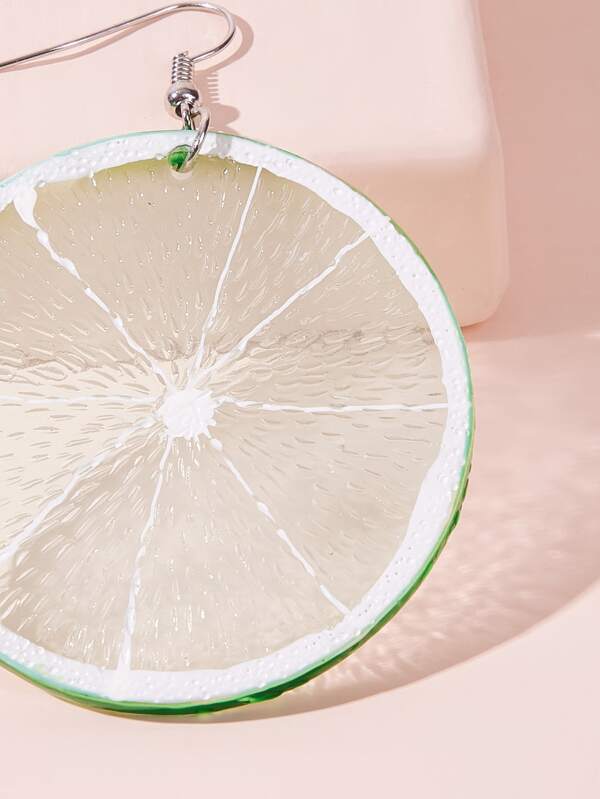 Lemon Shaped Drop Earrings 1pair - INS | Online Fashion Free Shipping Clothing, Dresses, Tops, Shoes
