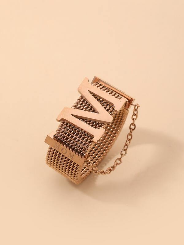 Letter Decor Ring - INS | Online Fashion Free Shipping Clothing, Dresses, Tops, Shoes