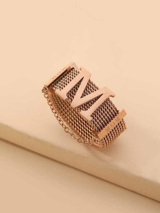 Letter Decor Ring - INS | Online Fashion Free Shipping Clothing, Dresses, Tops, Shoes