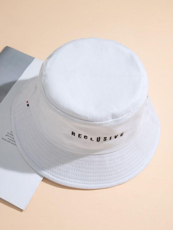 Letter Embroidery Bucket Hat - INS | Online Fashion Free Shipping Clothing, Dresses, Tops, Shoes