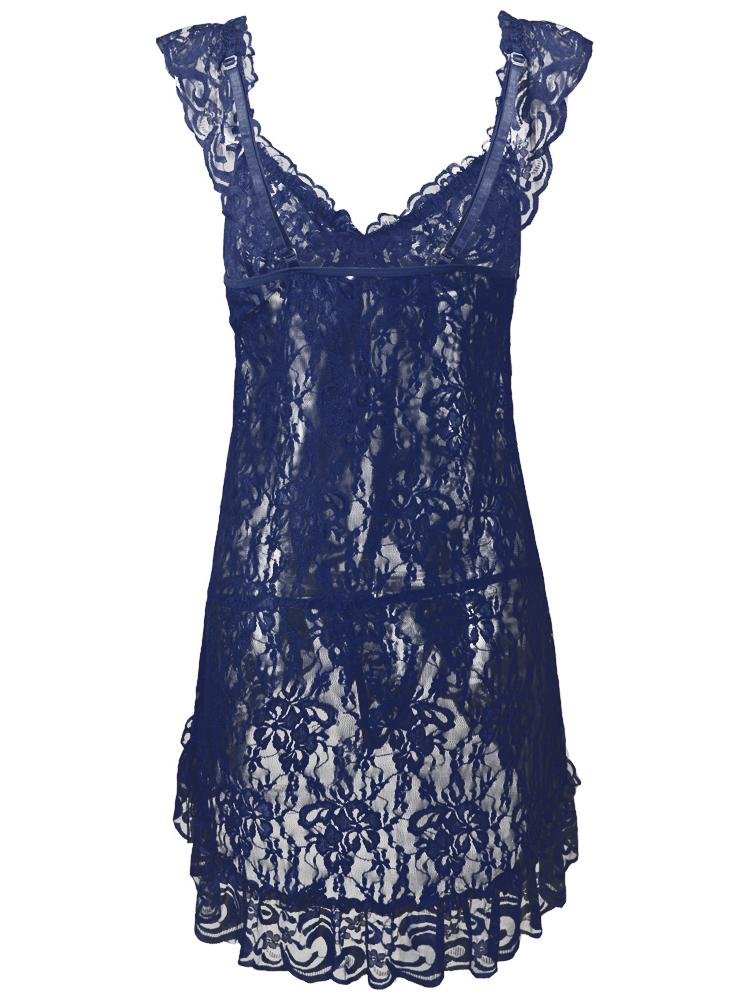 Lingerie Cardigan Lace Sling Pajamas - Lingeries - INS | Online Fashion Free Shipping Clothing, Dresses, Tops, Shoes - 07/06/2021 - Category_ Lingeries - Color_Black