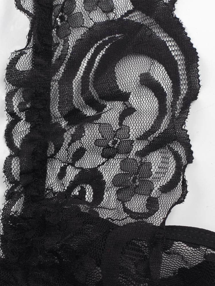 Lingerie Cardigan Lace Sling Pajamas - Lingeries - INS | Online Fashion Free Shipping Clothing, Dresses, Tops, Shoes - 07/06/2021 - Category_ Lingeries - Color_Black