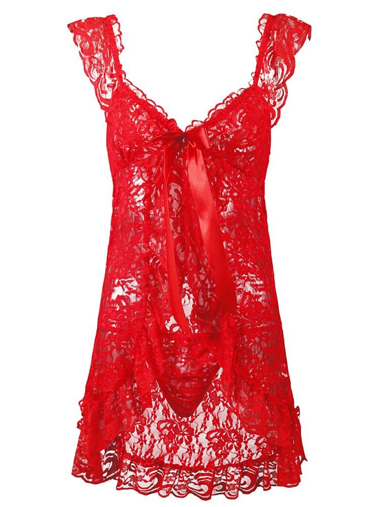 Lingerie Cardigan Lace Sling Pajamas - Lingeries - INS | Online Fashion Free Shipping Clothing, Dresses, Tops, Shoes - 07/06/2021 - Category_ Lingeries - Color_Black