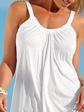 Loose Sleeveless Round Neck Casual Dress - Mini Dresses - INS | Online Fashion Free Shipping Clothing, Dresses, Tops, Shoes - 10-20 - 30/06/2021 - Category_Mini Dresses