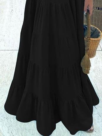 Loose Solid Suspender Dress - Maxi Dresses - INS | Online Fashion Free Shipping Clothing, Dresses, Tops, Shoes - 18/06/2021 - 30-40 - color-black