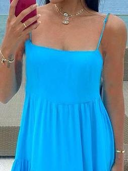 Loose Solid Suspender Dress - Maxi Dresses - INS | Online Fashion Free Shipping Clothing, Dresses, Tops, Shoes - 18/06/2021 - 30-40 - color-black
