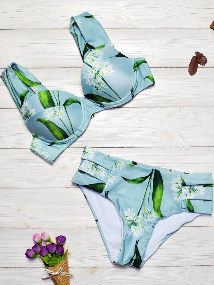 Padded Triangular Split High Waist Bikini - Bikini - INS | Online Fashion Free Shipping Clothing, Dresses, Tops, Shoes - 06/04/2021 - Beach - Bikini