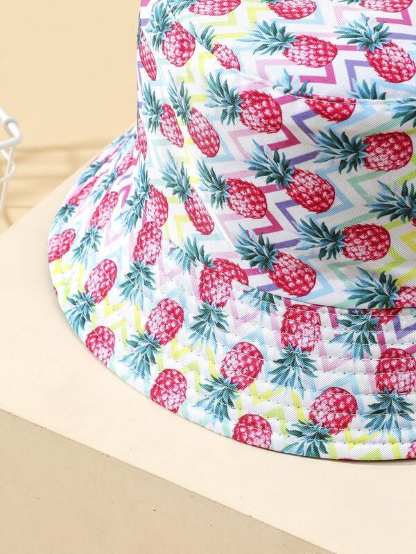 Pineapple Print Bucket Hat - INS | Online Fashion Free Shipping Clothing, Dresses, Tops, Shoes