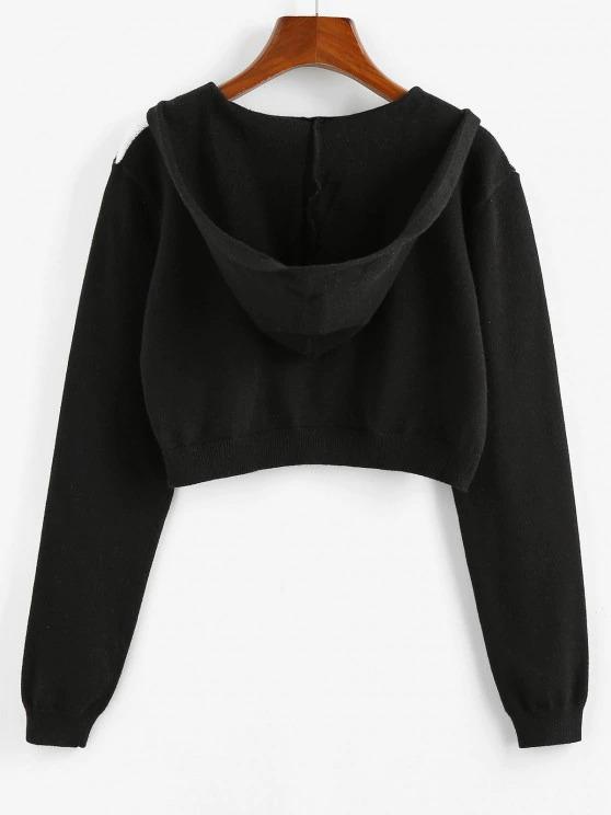 Plaid Hooded Zip Up Crop Cardigan - INS | Online Fashion Free Shipping Clothing, Dresses, Tops, Shoes