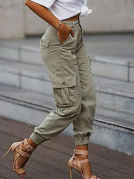 Plain Pockets Design Cargo Pants - Pants - INS | Online Fashion Free Shipping Clothing, Dresses, Tops, Shoes - 04/05/2021 - Category_Cargo Pants - Category_Pants