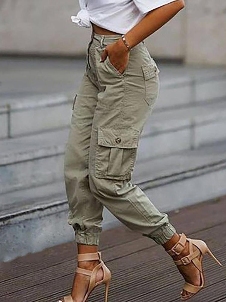 Plain Pockets Design Cargo Pants - Pants - INS | Online Fashion Free Shipping Clothing, Dresses, Tops, Shoes - 04/05/2021 - Category_Cargo Pants - Category_Pants