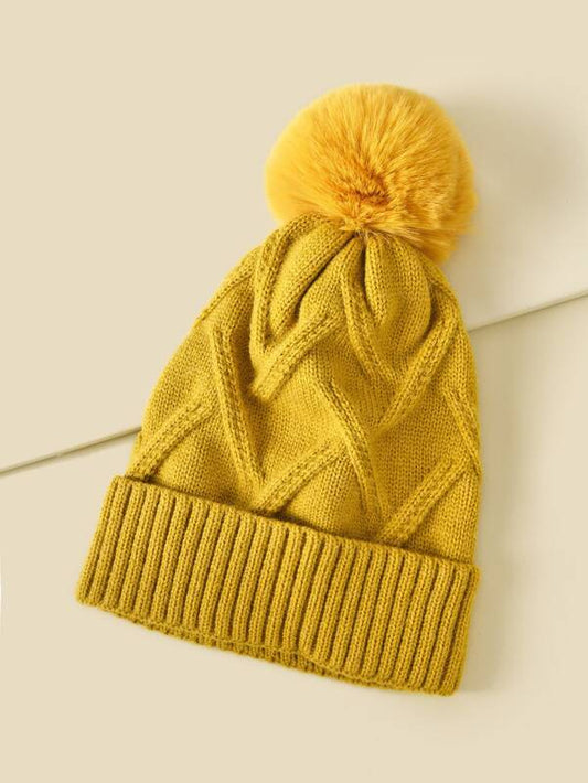 Pom Pom Decor Knit Beanie - INS | Online Fashion Free Shipping Clothing, Dresses, Tops, Shoes