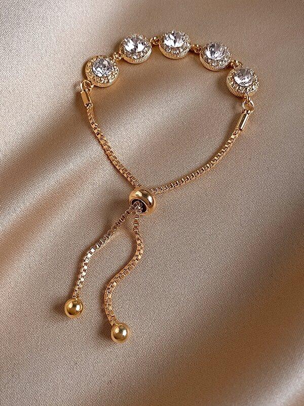 Rhinestone Decor Adjustable Bracelet - INS | Online Fashion Free Shipping Clothing, Dresses, Tops, Shoes