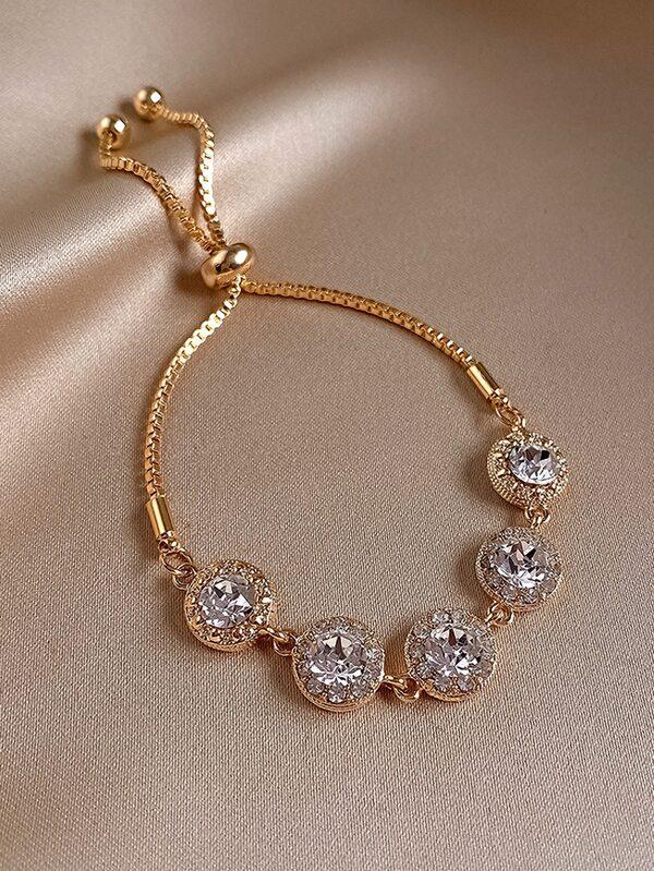 Rhinestone Decor Adjustable Bracelet - INS | Online Fashion Free Shipping Clothing, Dresses, Tops, Shoes
