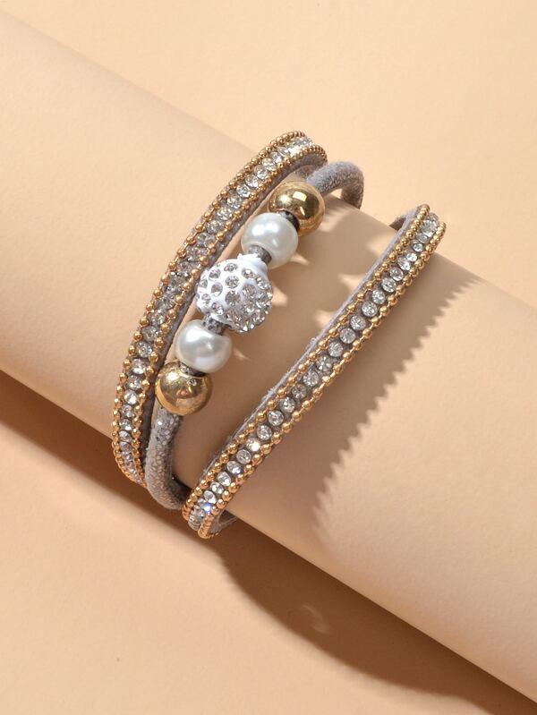 Rhinestone Decor Layered Bracelet - INS | Online Fashion Free Shipping Clothing, Dresses, Tops, Shoes