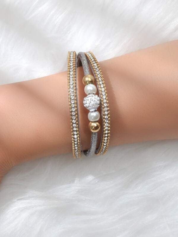 Rhinestone Decor Layered Bracelet - INS | Online Fashion Free Shipping Clothing, Dresses, Tops, Shoes