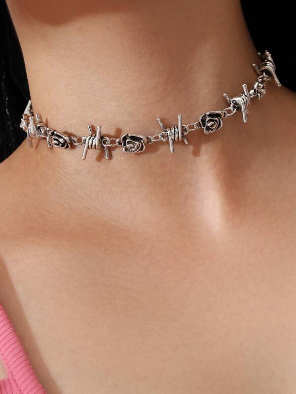 Rose Decor Choker - INS | Online Fashion Free Shipping Clothing, Dresses, Tops, Shoes