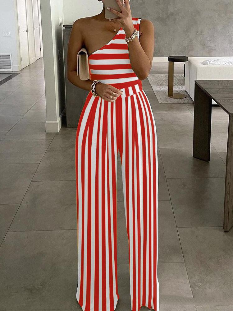 Sleeveless Striped Casual Jumpsuit - Jumpsuits & Rompers - INS | Online Fashion Free Shipping Clothing, Dresses, Tops, Shoes - 01/07/2021 - 30-40 - Bottoms