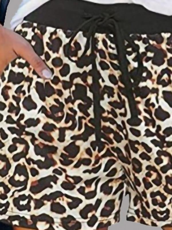 Summer Casual Elastic Waist Shorts - Shorts - INS | Online Fashion Free Shipping Clothing, Dresses, Tops, Shoes - 10/06/2021 - Bottoms - Color_Brown