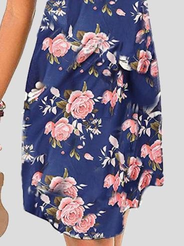 V-neck Sleeveless Print Mini Dress - Mini Dresses - INS | Online Fashion Free Shipping Clothing, Dresses, Tops, Shoes - 05/07/2021 - 10-20 - color-black