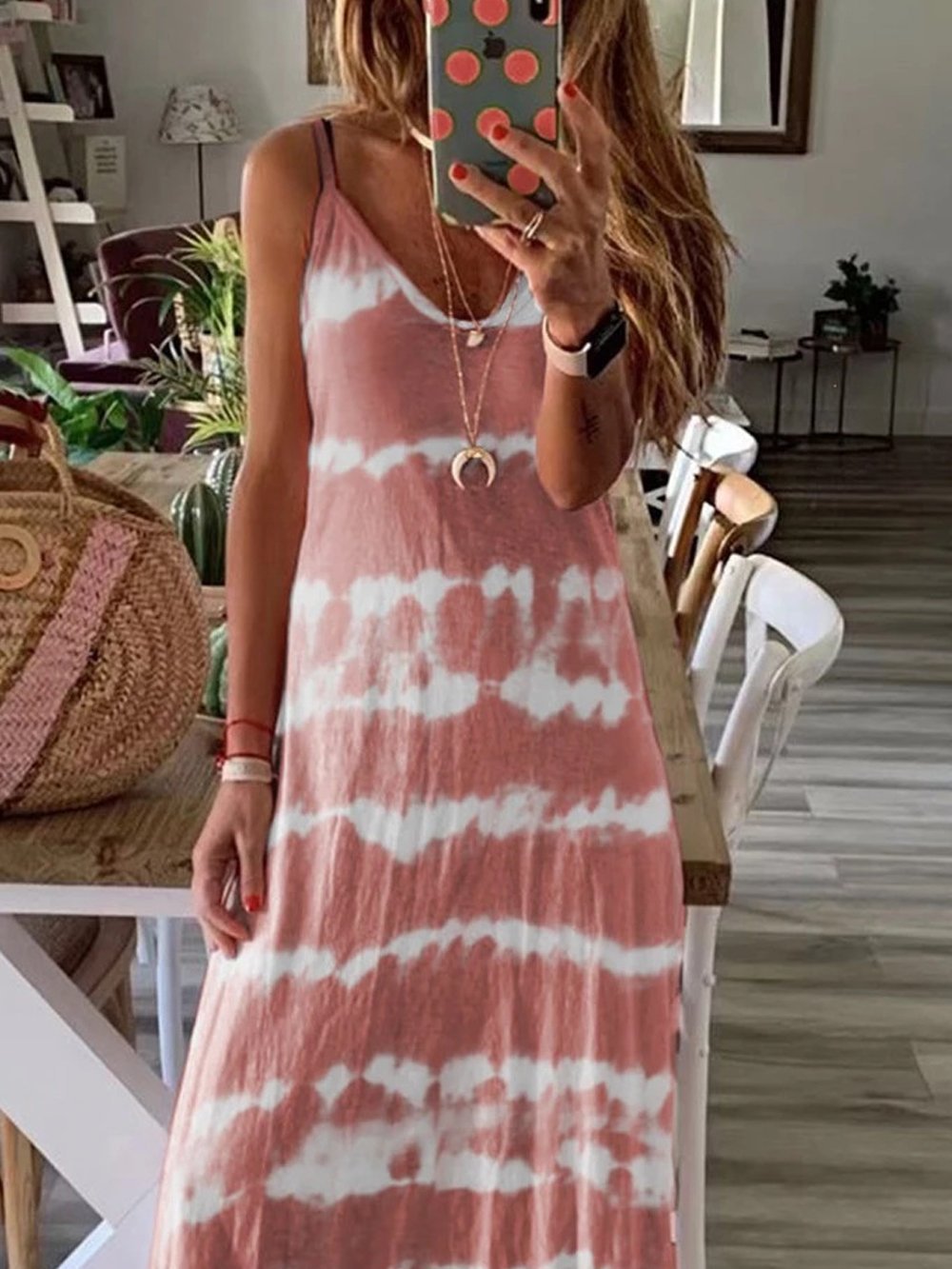 Vest Dress With Suspenders And Horizontal Stripes - Maxi Dresses - INS | Online Fashion Free Shipping Clothing, Dresses, Tops, Shoes - 05/19/2021 - Category_Maxi Dresses - Color_Gray