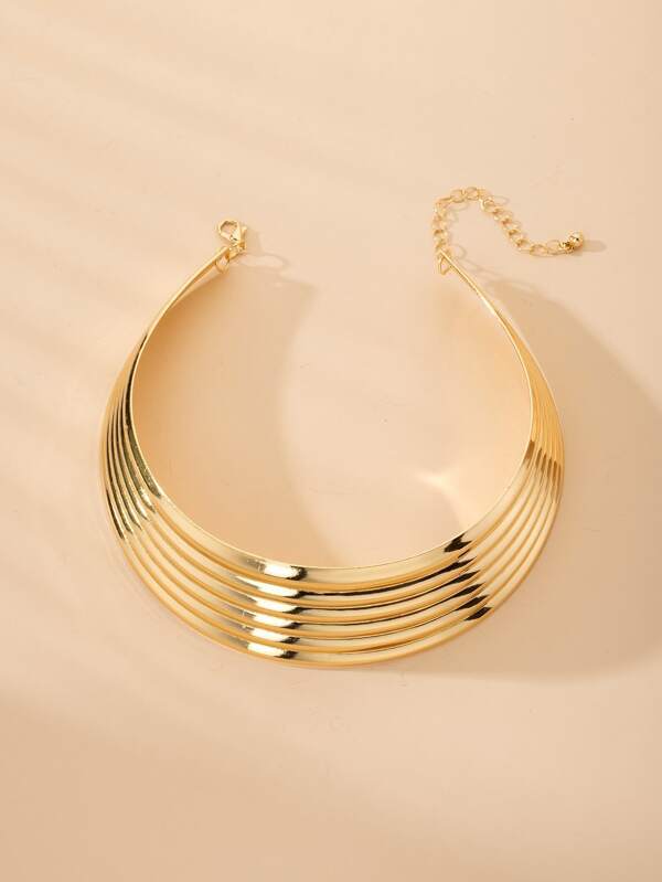 Wide Metal Necklace - INS | Online Fashion Free Shipping Clothing, Dresses, Tops, Shoes
