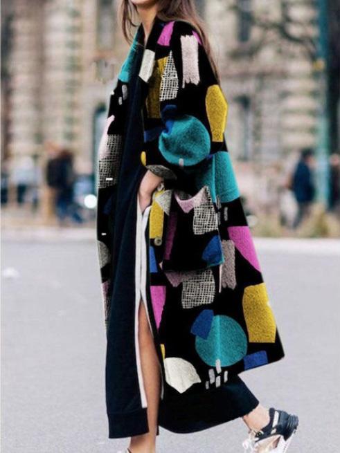 Women's Coats Fashion Lapel Button Long Sleeve Long Coat - Coats & Jackets - Instastyled | Online Fashion Free Shipping Clothing, Dresses, Tops, Shoes - 06/12/2021 - COA2112061343 - Coats & Jackets