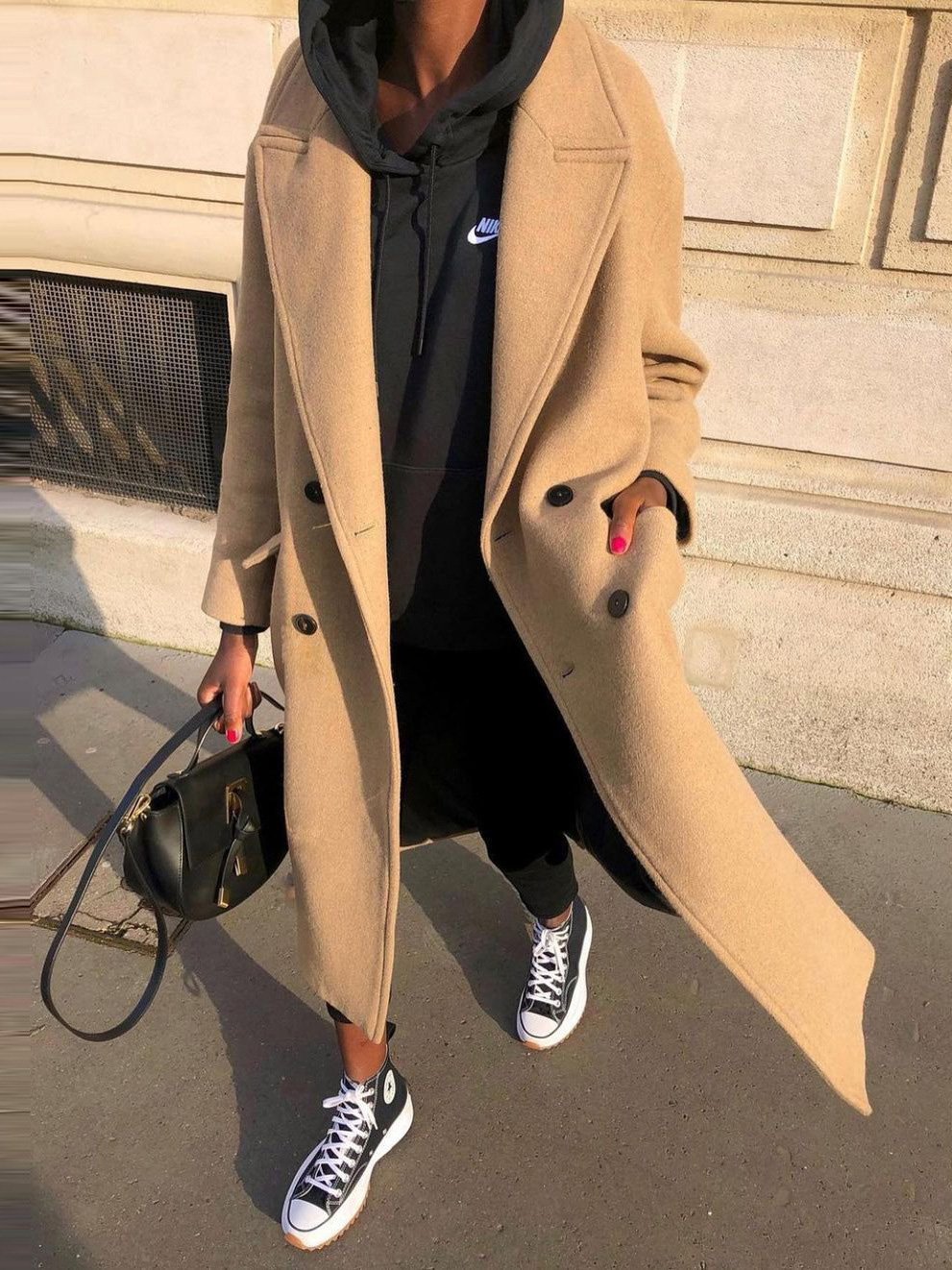 Women's Coats Lapel Solid Pocket Button Long Woolen Coat - Coats & Jackets - Instastyled | Online Fashion Free Shipping Clothing, Dresses, Tops, Shoes - 07/12/2021 - COA2112071347 - Coats & Jackets