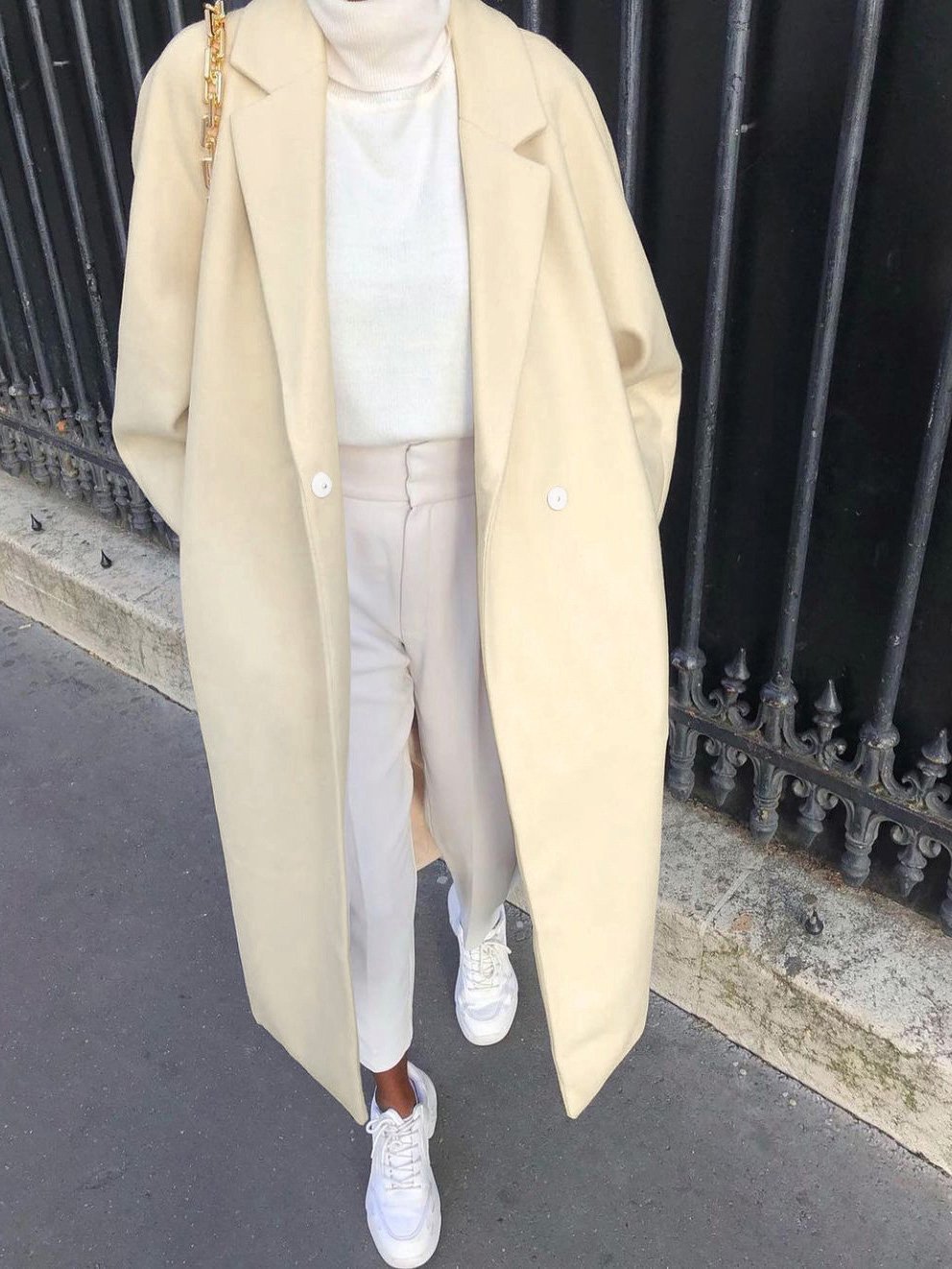 Women's Coats Lapel Solid Pocket Button Long Woolen Coat - Coats & Jackets - Instastyled | Online Fashion Free Shipping Clothing, Dresses, Tops, Shoes - 07/12/2021 - COA2112071347 - Coats & Jackets
