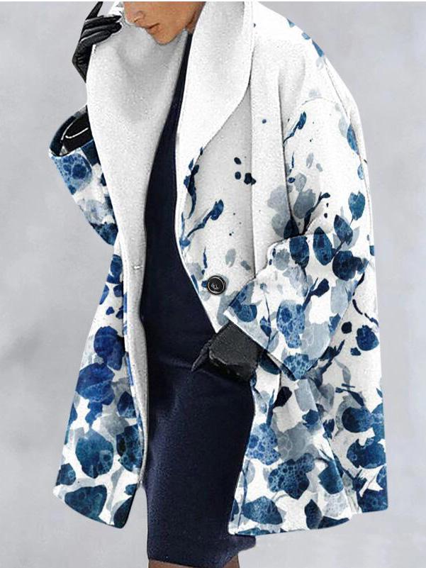 Women's Coats Printed Lapel Long Sleeve Hooded Woolen Coat - Coats & Jackets - Instastyled | Online Fashion Free Shipping Clothing, Dresses, Tops, Shoes - 09/12/2021 - 30-40 - COA2112091352