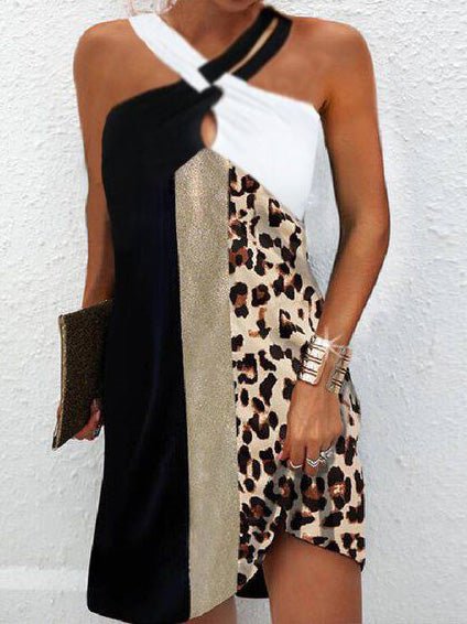Women's Dresses Casual Print Sleeveless Halter Dress - Mini Dresses - Instastyled | Online Fashion Free Shipping Clothing, Dresses, Tops, Shoes - 20-30 - 21/02/2022 - Casual Dresses