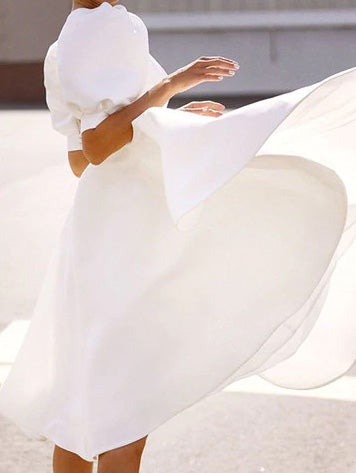 Women's Dresses Solid Back Hollow Midi Dress - Midi Dresses - Instastyled | Online Fashion Free Shipping Clothing, Dresses, Tops, Shoes - 13/01/2022 - color-black - color-pink