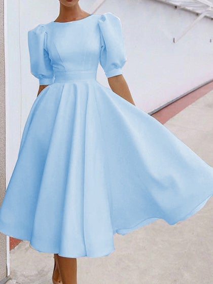 Women's Dresses Solid Back Hollow Midi Dress - Midi Dresses - Instastyled | Online Fashion Free Shipping Clothing, Dresses, Tops, Shoes - 13/01/2022 - color-black - color-pink