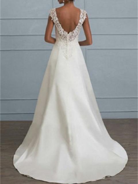 Women's Dresses Temperament Lace Halter Wedding Formal Dresses - Maxi Dresses - INS | Online Fashion Free Shipping Clothing, Dresses, Tops, Shoes - 29/11/2021 - 40-50 - color-white