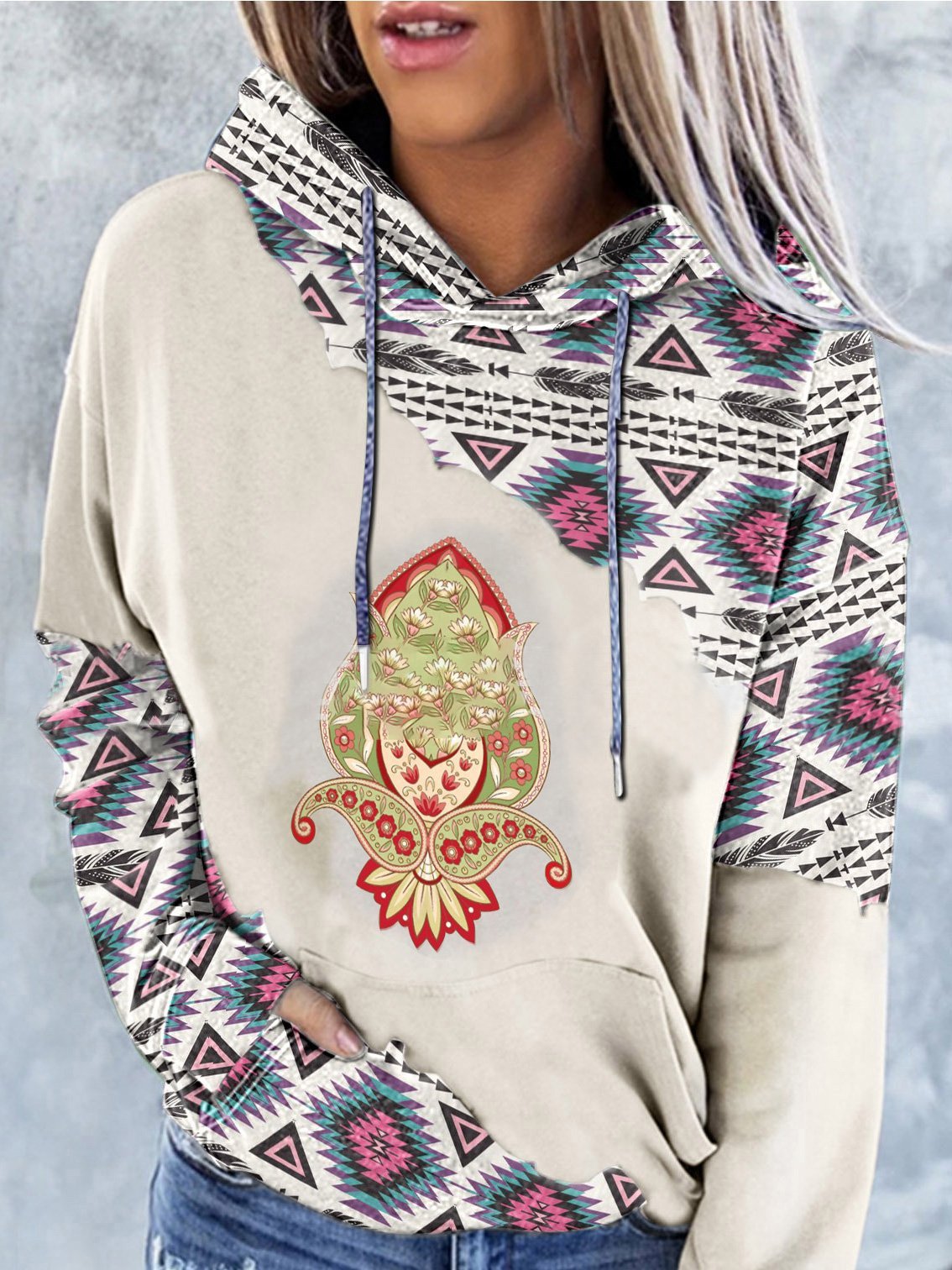 Women's Hoodies Graphic Print Pocket Long Sleeve Drawstring Hoodie - Hoodies - Instastyled | Online Fashion Free Shipping Clothing, Dresses, Tops, Shoes - 14/12/2021 - 20-30 - color-black