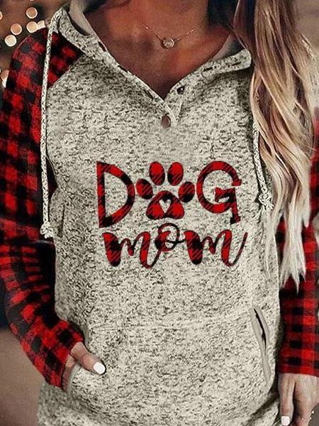 Women's Hoodies Print Pocket Drawstring Long Sleeve Hoodie - Hoodies - Instastyled | Online Fashion Free Shipping Clothing, Dresses, Tops, Shoes - 10/12/2021 - 20-30 - color-gray
