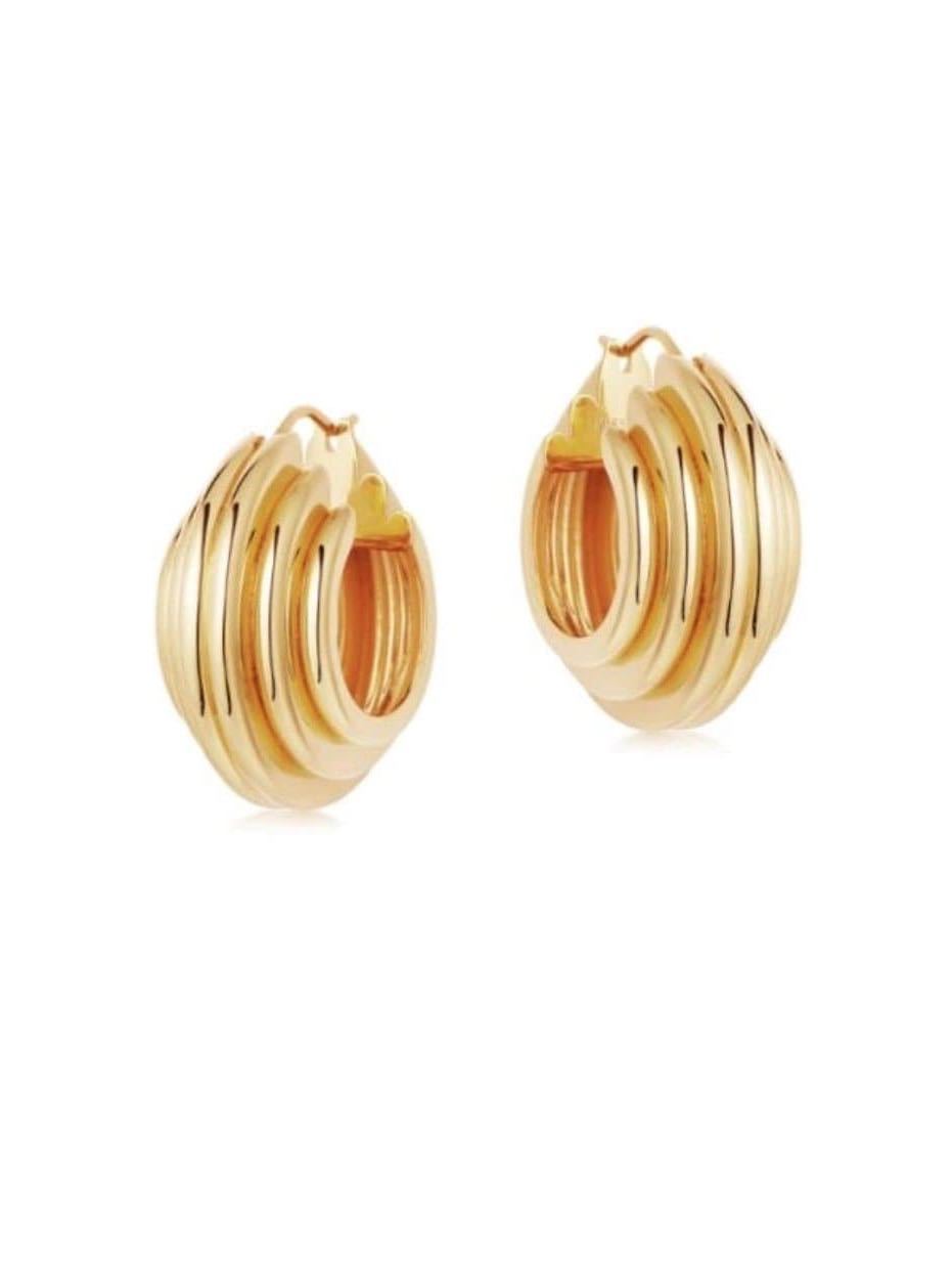Women's hoop gold earrings - INS | Online Fashion Free Shipping Clothing, Dresses, Tops, Shoes