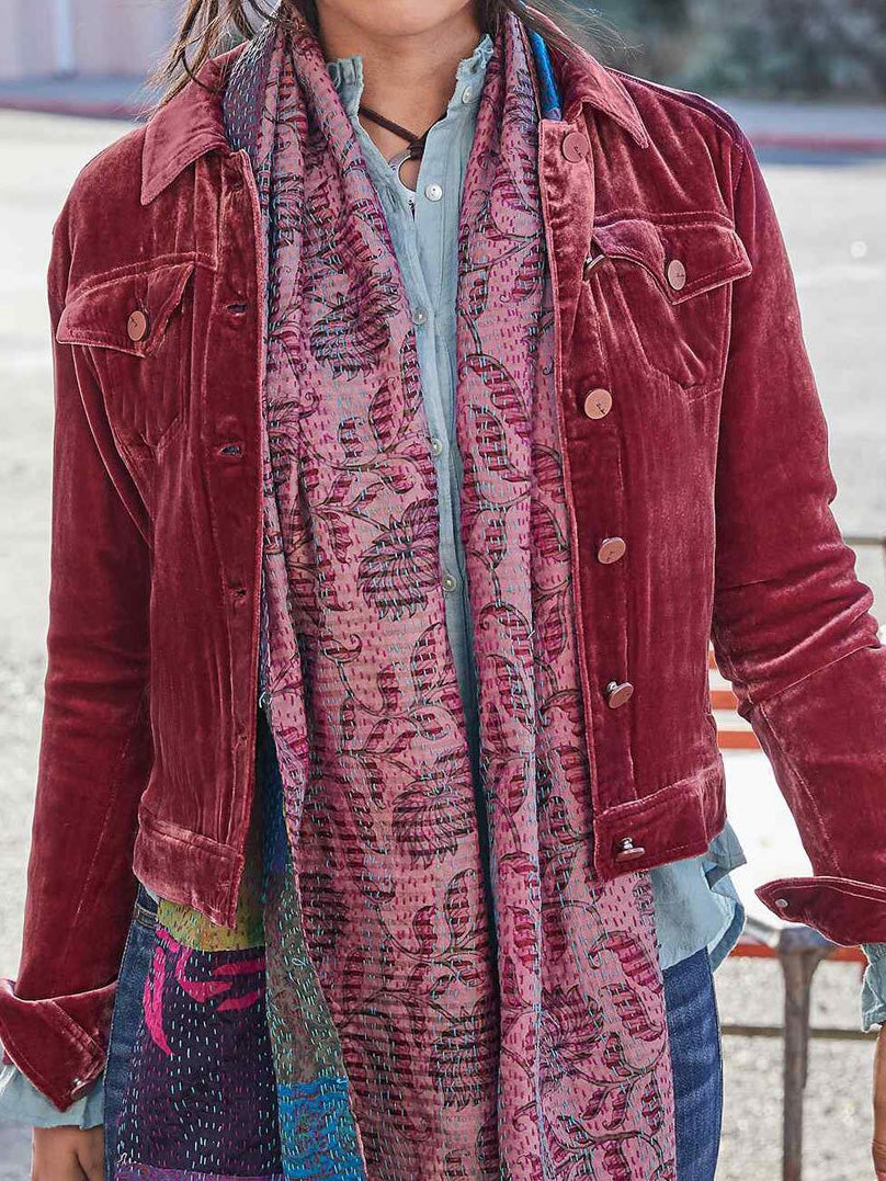 Women's Jackets Gold Velvet Button Pocket Cargo Jacket - Coats & Jackets - Instastyled | Online Fashion Free Shipping Clothing, Dresses, Tops, Shoes - 15/01/2022 - Coats & Jackets - color-blue