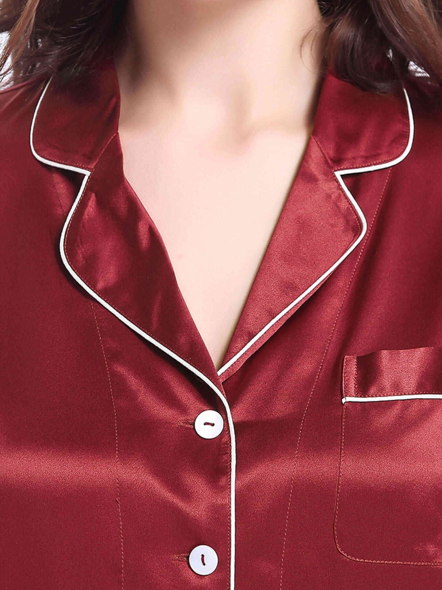 Women's Pajamas Long Sleeve Trousers Acetate Silk Pajamas Set - Pajamas - Instastyled | Online Fashion Free Shipping Clothing, Dresses, Tops, Shoes - 18/12/2021 - Bottoms - Color_Blue