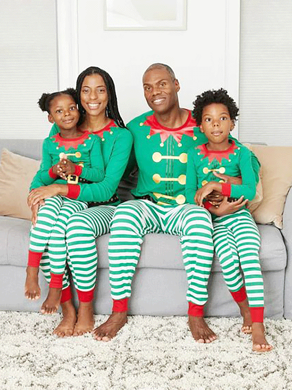 Women's Pajamas Striped Printed Long Sleeve Casual Christmas Pajama Set - Pajamas - INS | Online Fashion Free Shipping Clothing, Dresses, Tops, Shoes - 20-30 - 21/10/2021 - 30-40